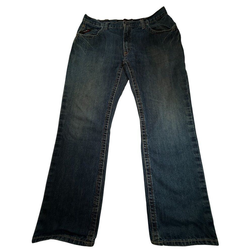 Ariat M5 Distressed Straight Leg Jeans- Mens Size 36 Western Cowboy